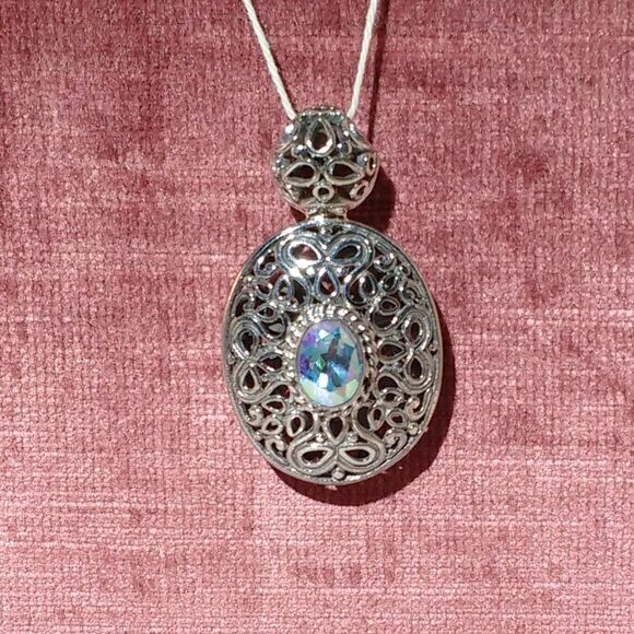 Mercury Mystic Topaz Pendant Sterling Silver - Picture 3 of 8